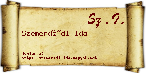 Szemerédi Ida névjegykártya